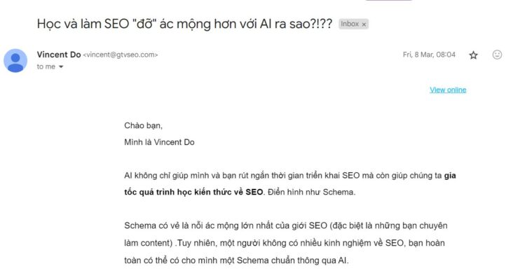 xây dựng hệ thống email marketing