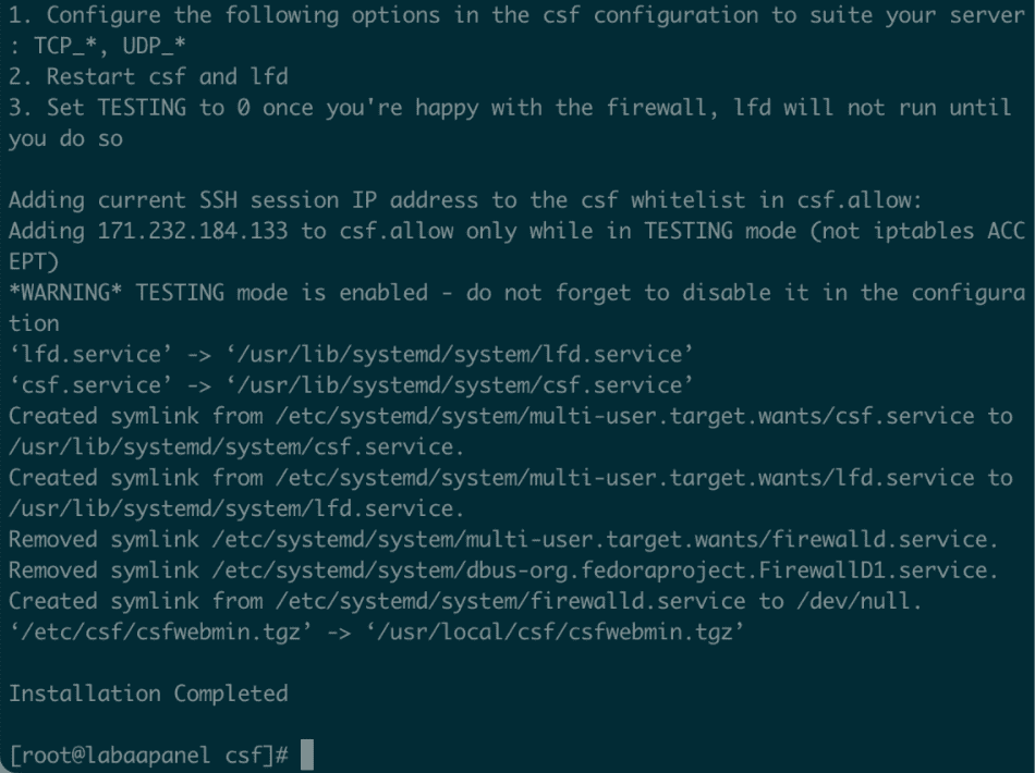 csf firewall là gì