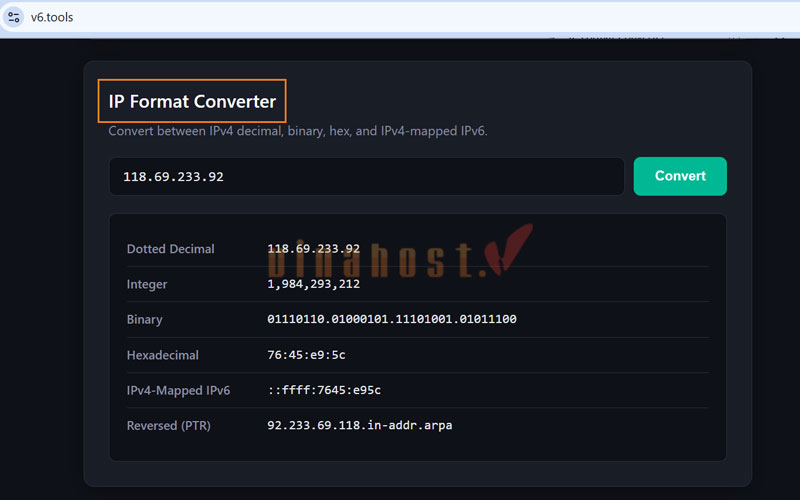 ipv6 la gi 3 - #1 Hosting Giá Rẻ, VPS Giá Rẻ, Máy Chủ Vật Lý, Email, Cloud Server Chuyển đổi sang IPv6 bằng công cụ trực tuyến