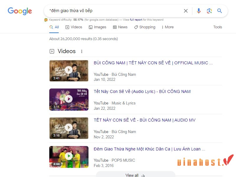 tìm kiếm trên Google