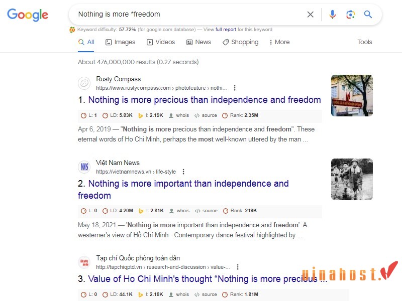 tìm kiếm trên google
