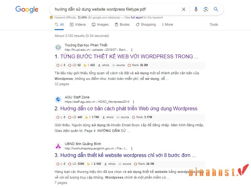 tìm kiếm trên Google