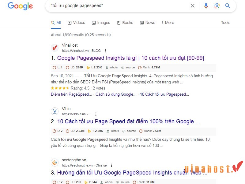 Tìm kiếm trên google