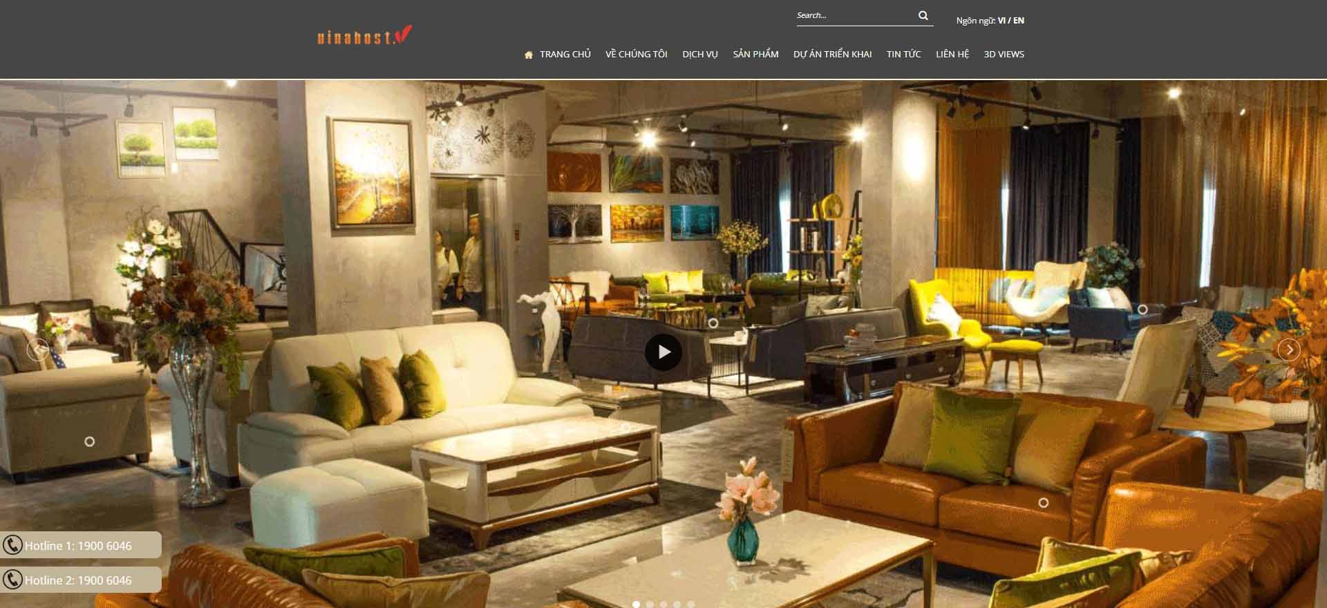 thiết kế website 3D