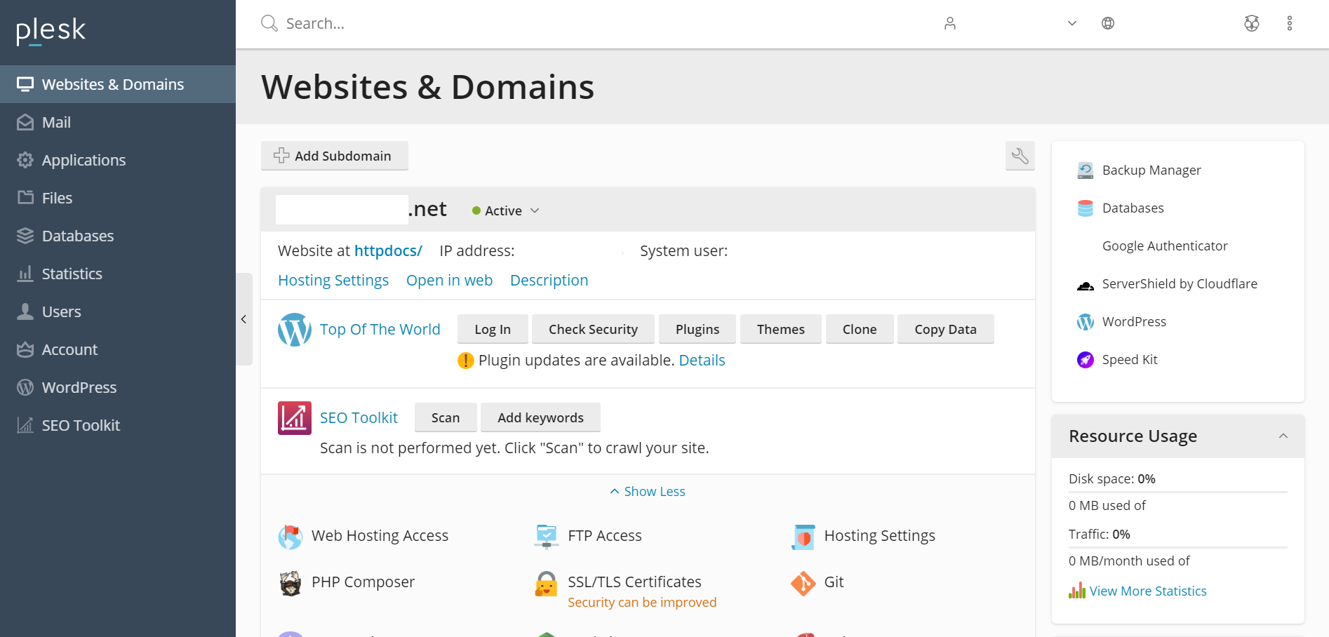 Plesk là phần mềm quản lý hosting chuyên nghiệp