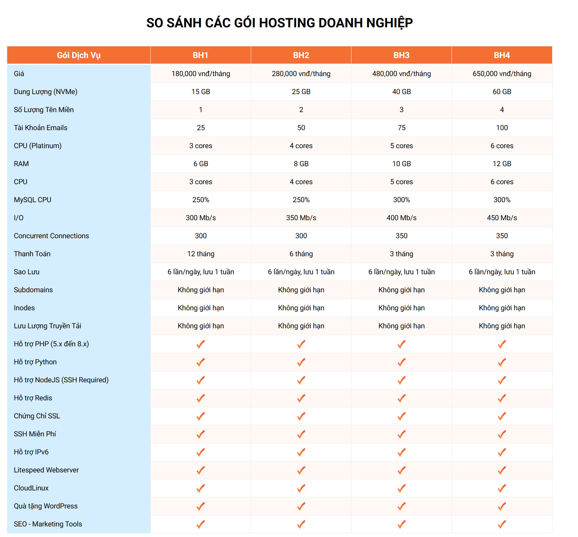 thue hosting doanh nghiep vinahost