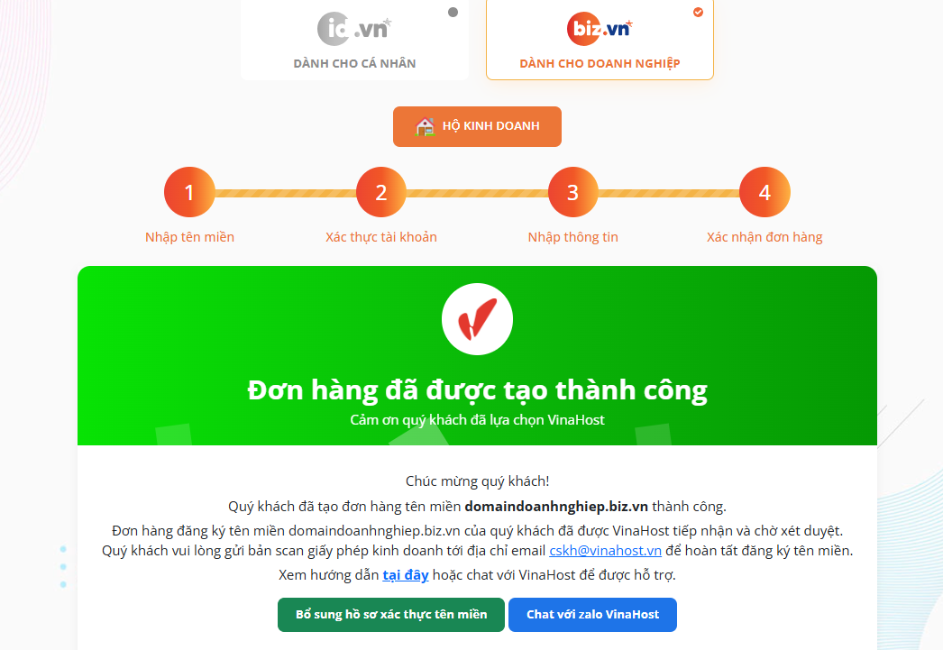 huong dan dang ky ten mien .biz.vn mien phi