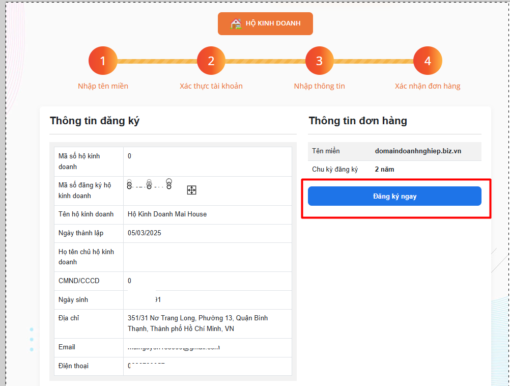 huong dan dang ky ten mien .biz.vn mien phi