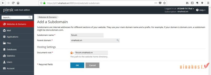 subdomain la gi