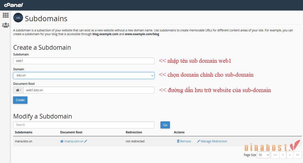 subdomain la gi