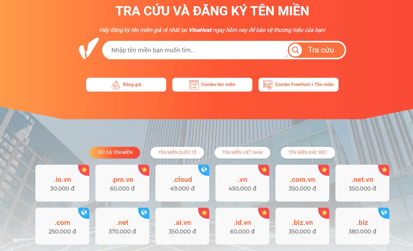 đăng ký tên miền Tiếng Việt có dấu
