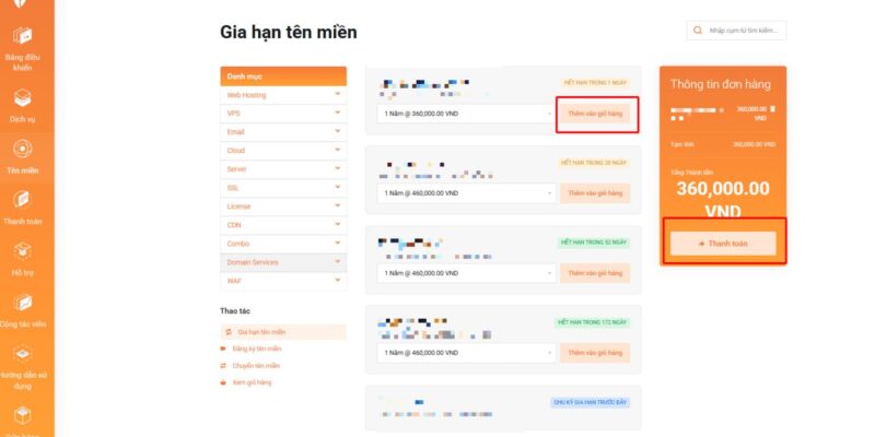 gia han ten mien tai vinahost