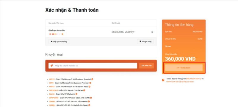 gia han ten mien tai vinahost