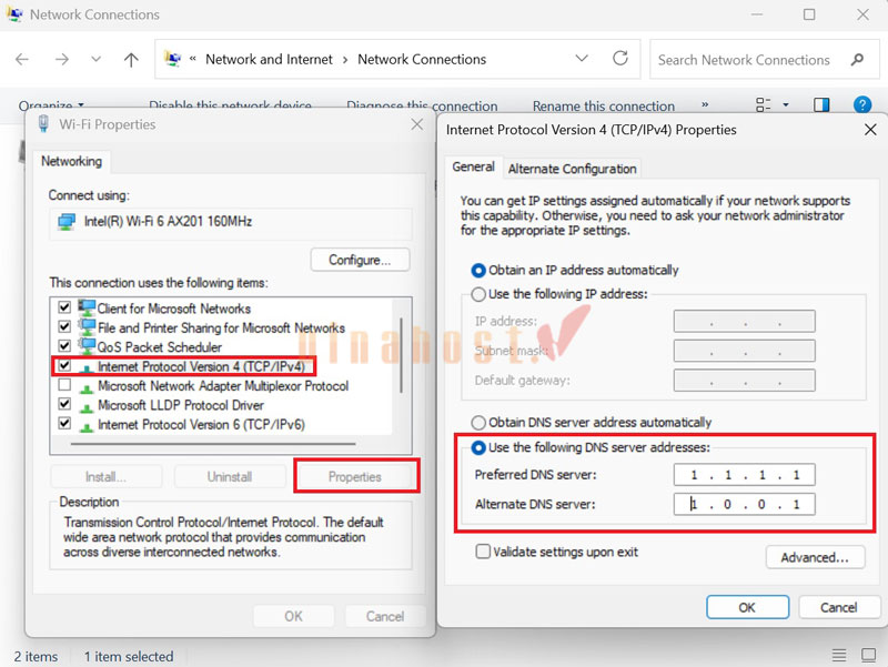 Cách cấu hình DNS thủ công trên Windows