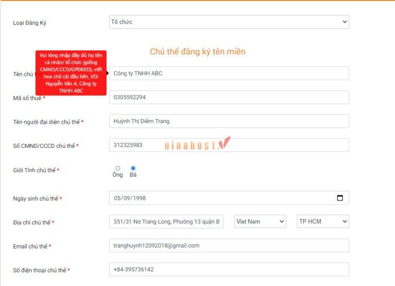 ten mien .com.vn la gi