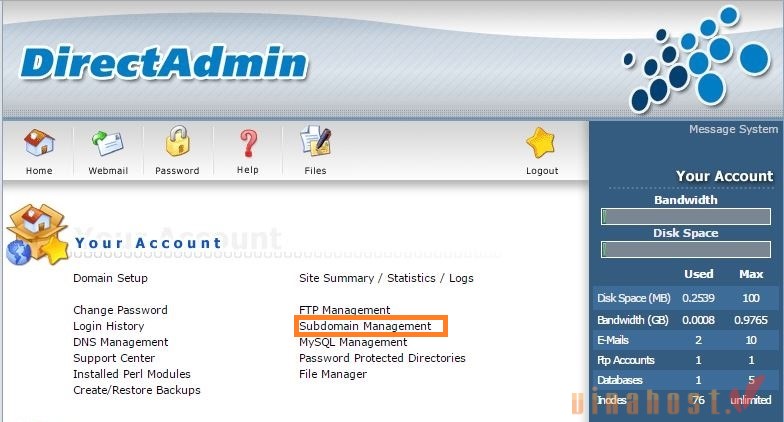 directadmin la gi