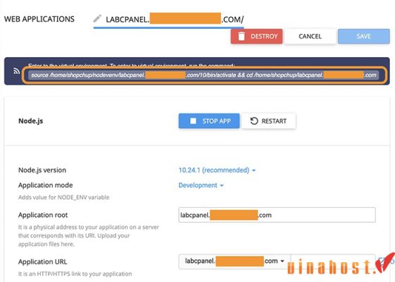 nodejs hosting la gi