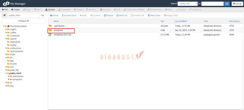 cach upload website len hosting 14 - #1 Hosting Giá Rẻ, VPS Giá Rẻ, Máy Chủ Vật Lý, Email, Cloud Server Kiểm tra các file đã nằm trong thư mục public_html chưa