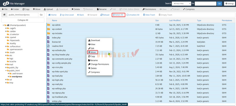 cach upload website len hosting 15 - #1 Hosting Giá Rẻ, VPS Giá Rẻ, Máy Chủ Vật Lý, Email, Cloud Server Kiểm tra các file đã nằm trong thư mục public_html chưa