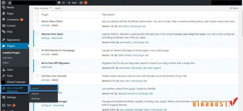 chuyen website ma nguon wordpress tu hosting sang vps
