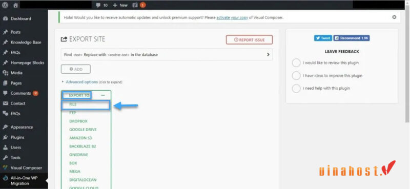 chuyen website ma nguon wordpress tu hosting sang vps