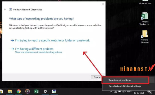 server ip address could not be found