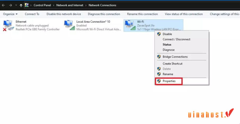 server ip address could not be found