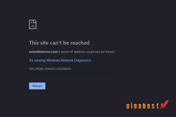 server ip address could not be found