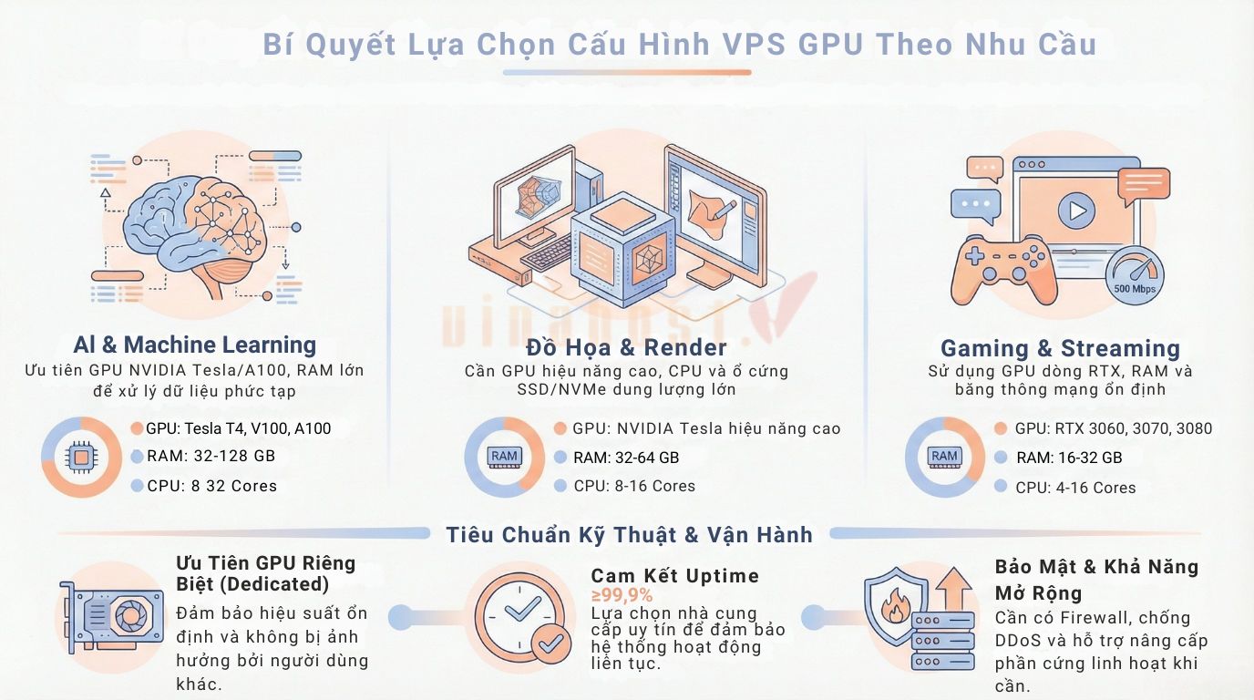 Gợi ý chọn cấu hình VPS GPU phù hợp