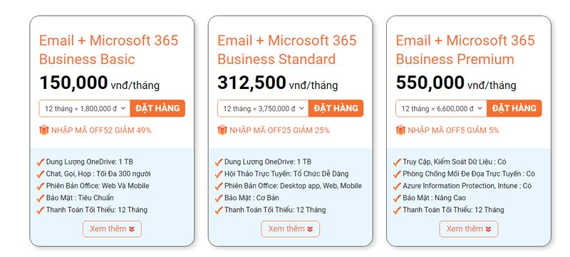 VinaHost cung cấp Microsoft Exchange giá rẻ