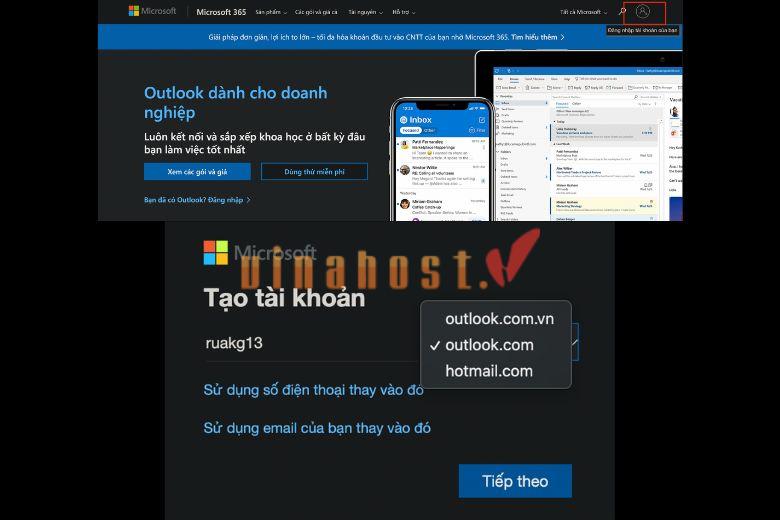 huong dan cach cai dat outlook