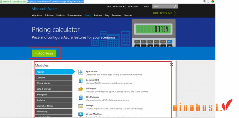 microsoft azure la gi