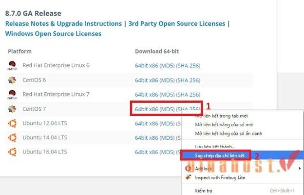 cài đặt Zimbra