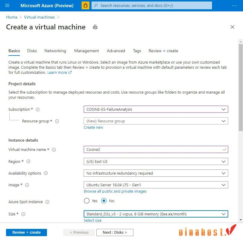 vps azure