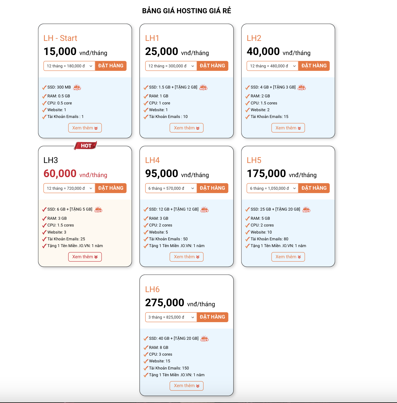 mua hosting vinahost