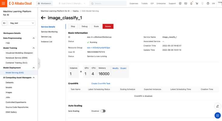 Triển khai mô hình Machine Learning Platform for AI 