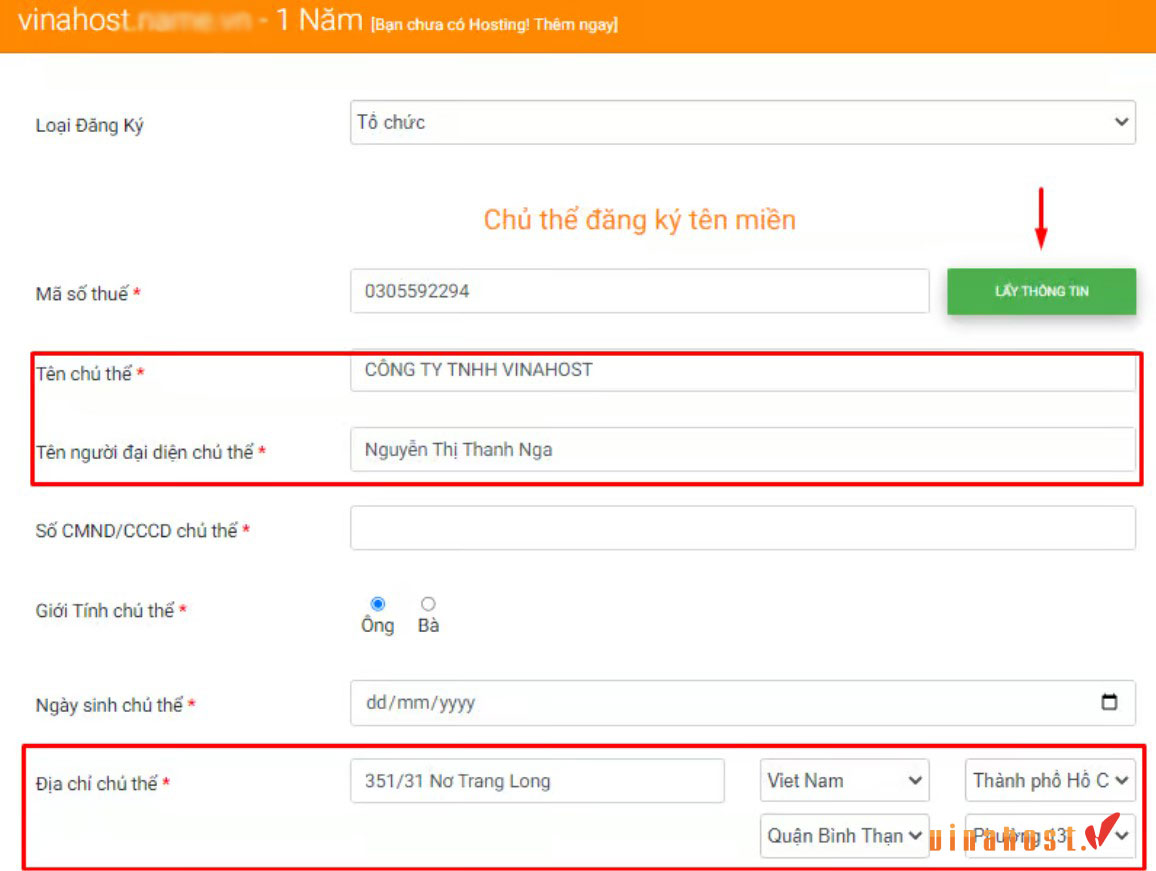 ten mien .pro.vn