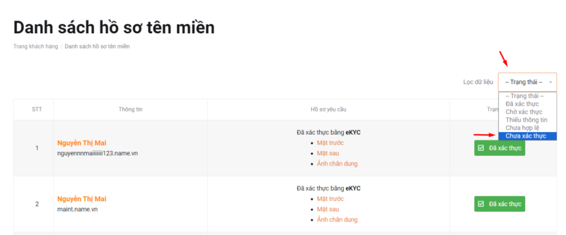 ten mien .pro.vn