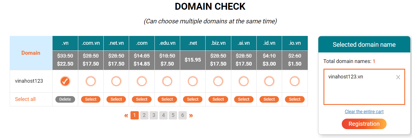 what is vn domain