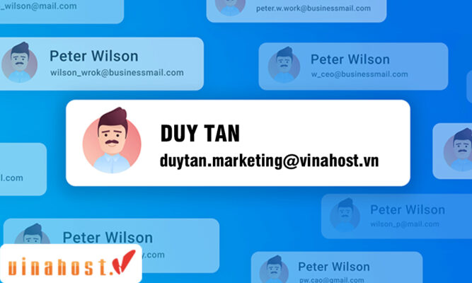 tạo email dựa vào tên và vị trí công việc