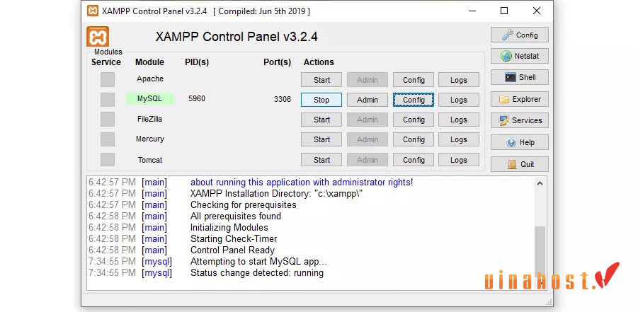 error mysql shutdown unexpectedly