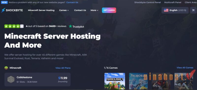 TOP 8 nhà cung cấp Hosting Minecraft Server tốt nhất 2026