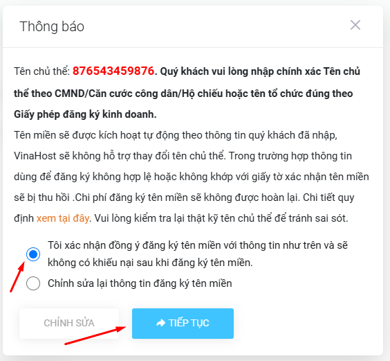 Bản khai đăng ký tên miền là gì