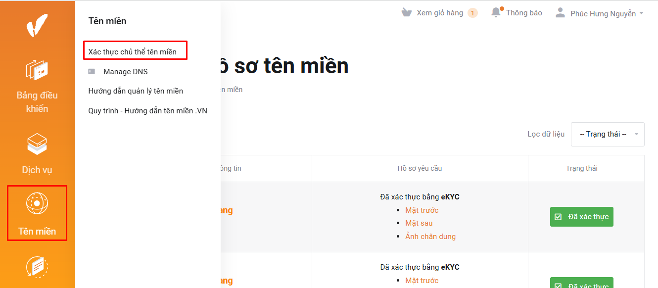 Bản khai đăng ký tên miền là gì
