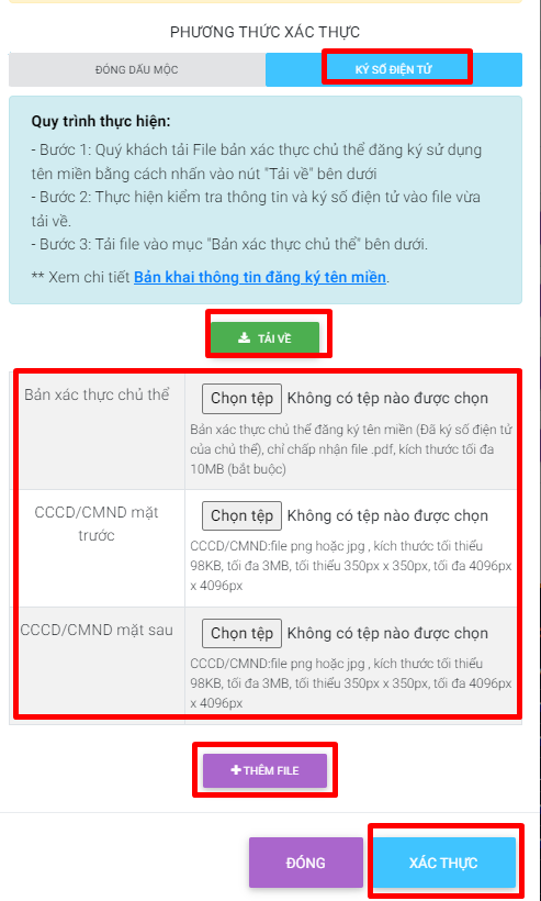 Bản khai đăng ký tên miền là gì