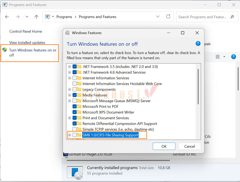Vô hiệu hóa giao thức SMB 1.0