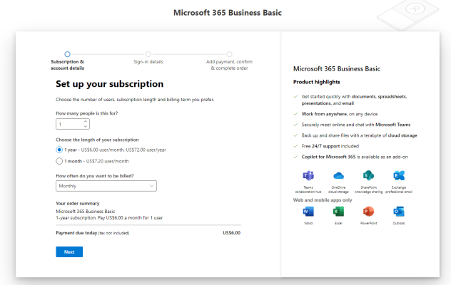 cài đặt email 365