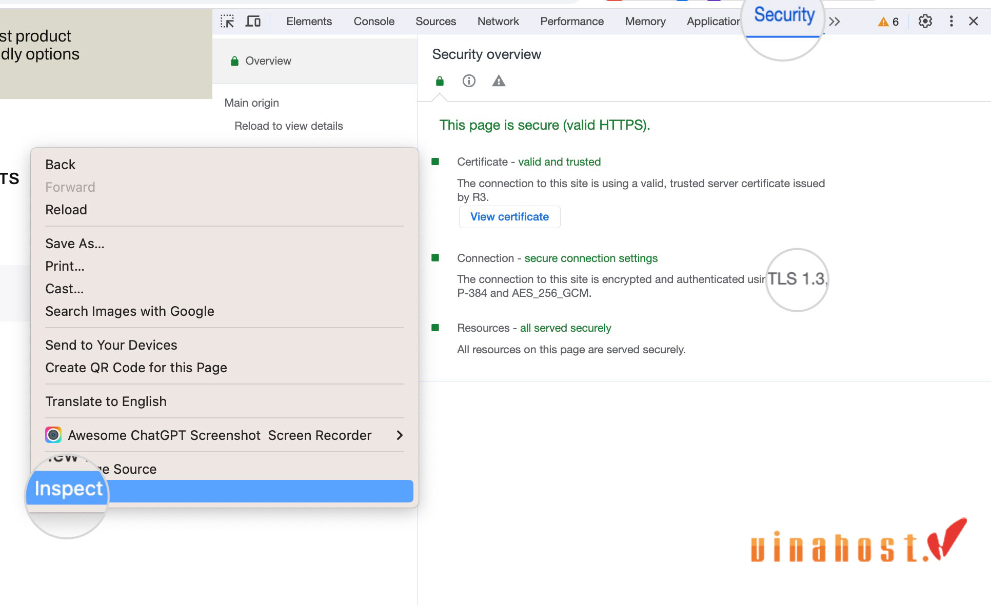 Kiểm tra phiên bản TLS trang web đang sử dụng trên DevTools