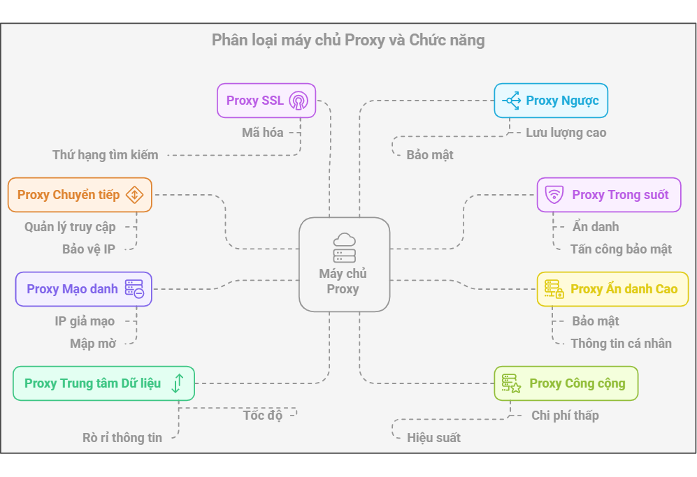các loại máy chủ proxy