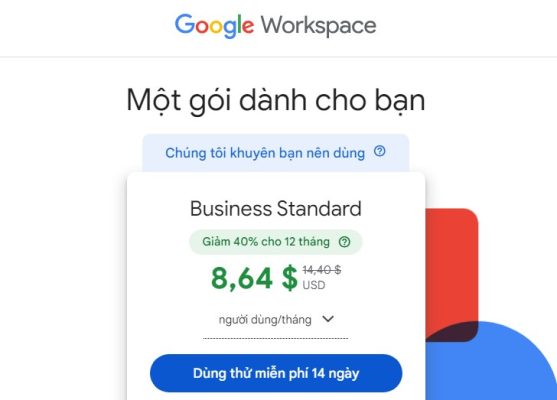 đăng ký gmail doanh nghiệp